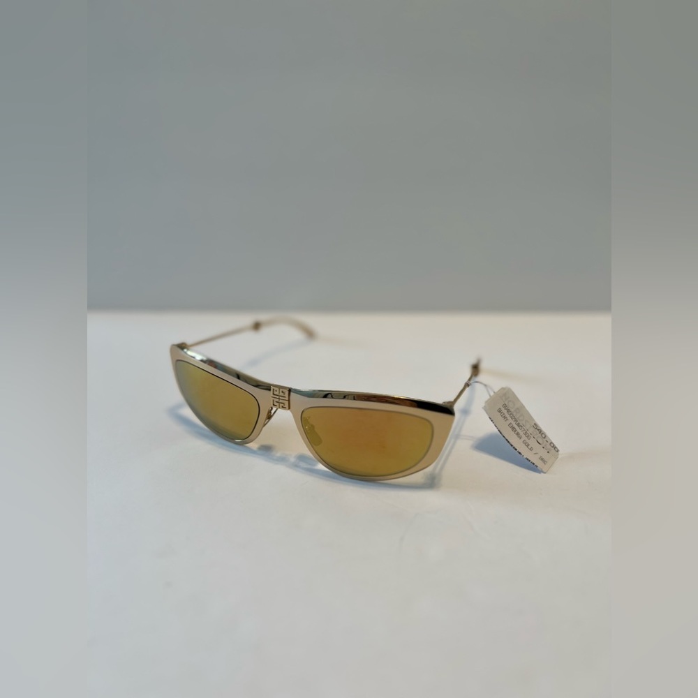 Nwt Givenchy Tri-Fold Unisex Foldable Sunglasses in Mirror Gold